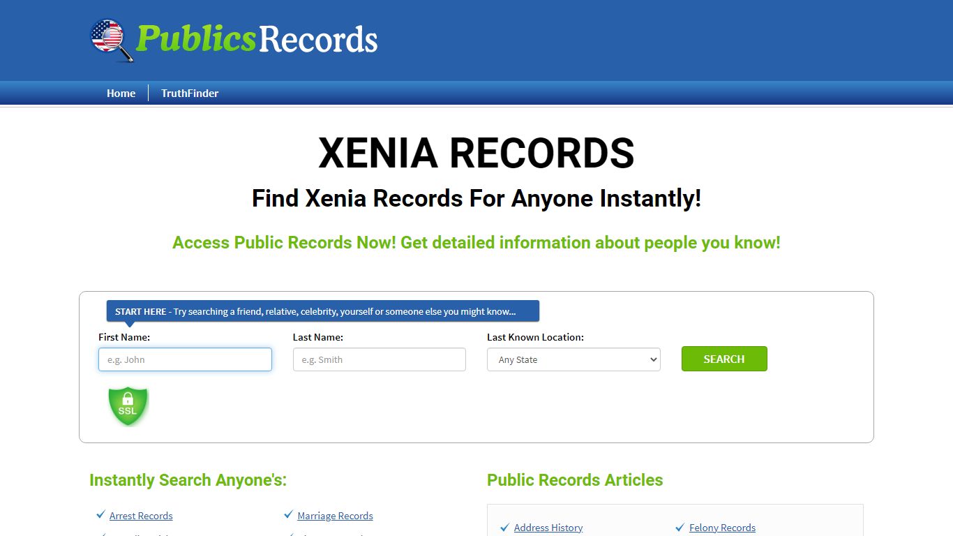 Find Xenia Records For Anyone Instantly!